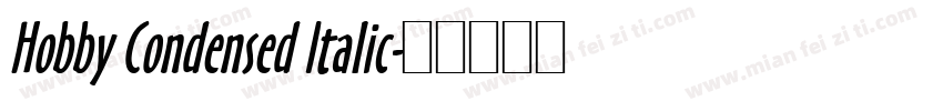 Hobby Condensed Italic字体转换